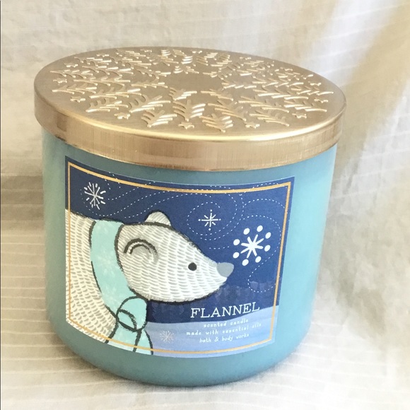 Bath and Body Works Flannel Scented Candle NWT